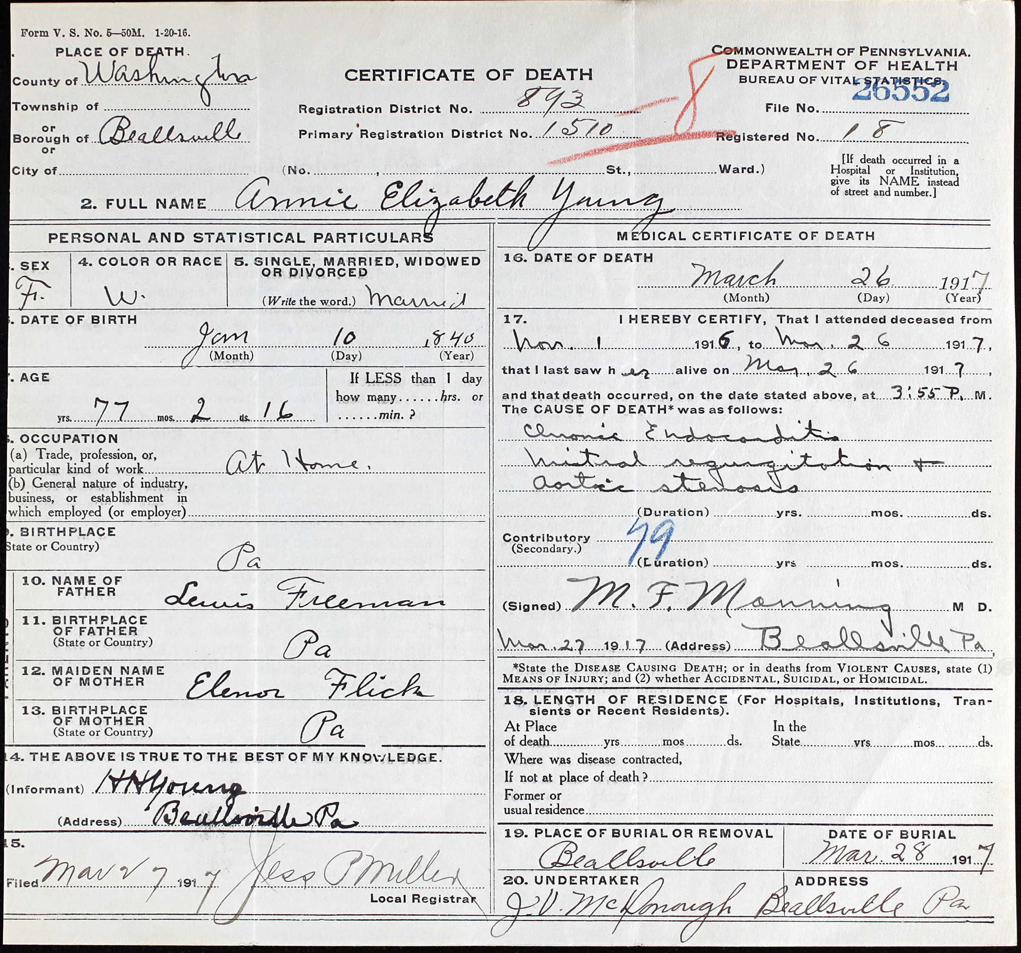 death cert